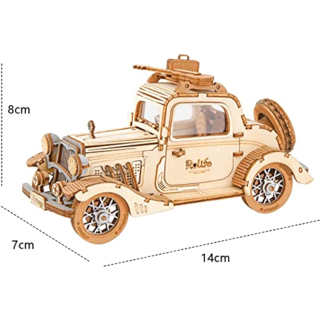 Rolife 3D Puzzle - Wooden Car Puzzles for Adults DIY Model Cars, Creative Craft Construction Kits Toy Building Sets for Adults, Home Decor Gifts for Teens
