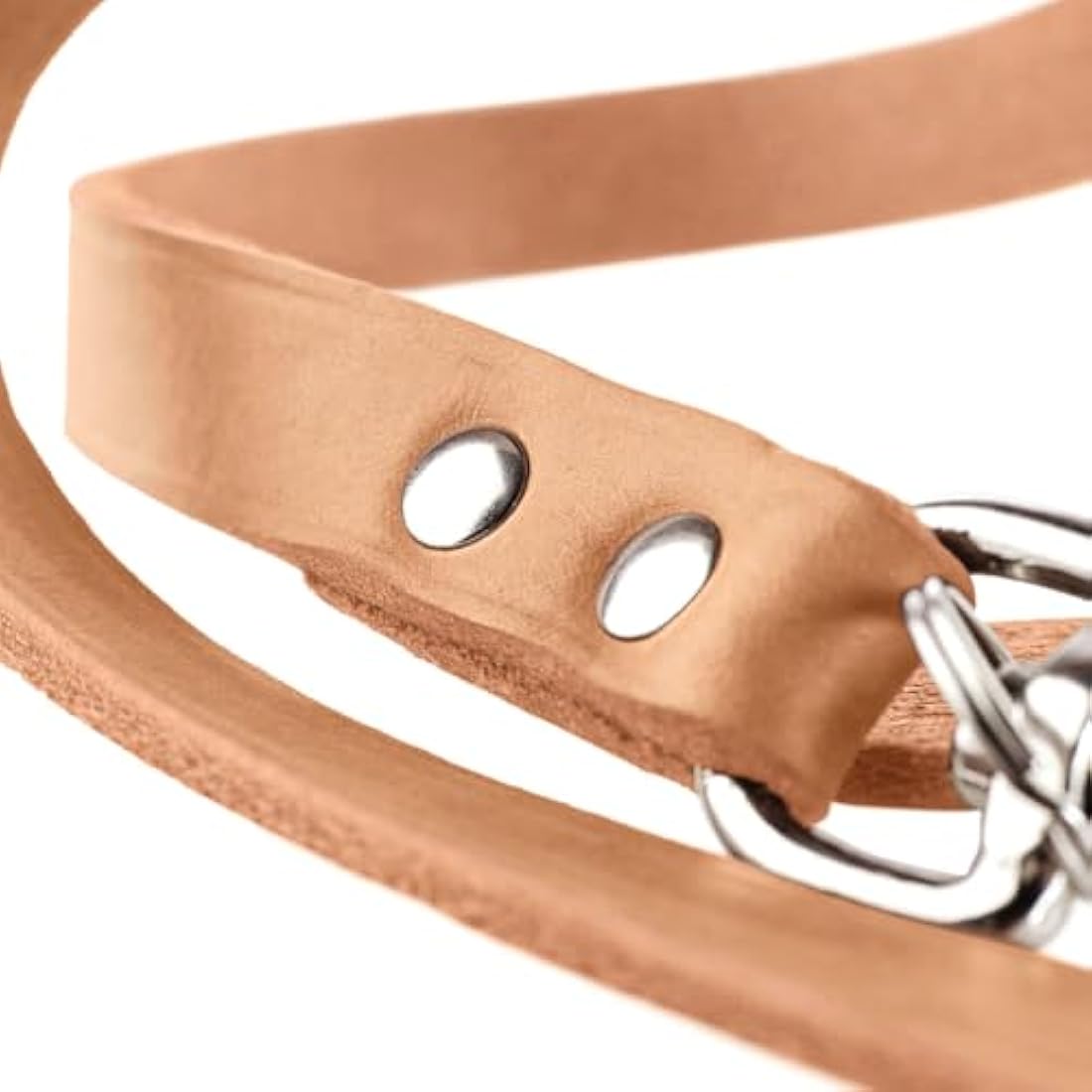 HUNTER Training leash, 16/200 Soft genuine cow leather, tan