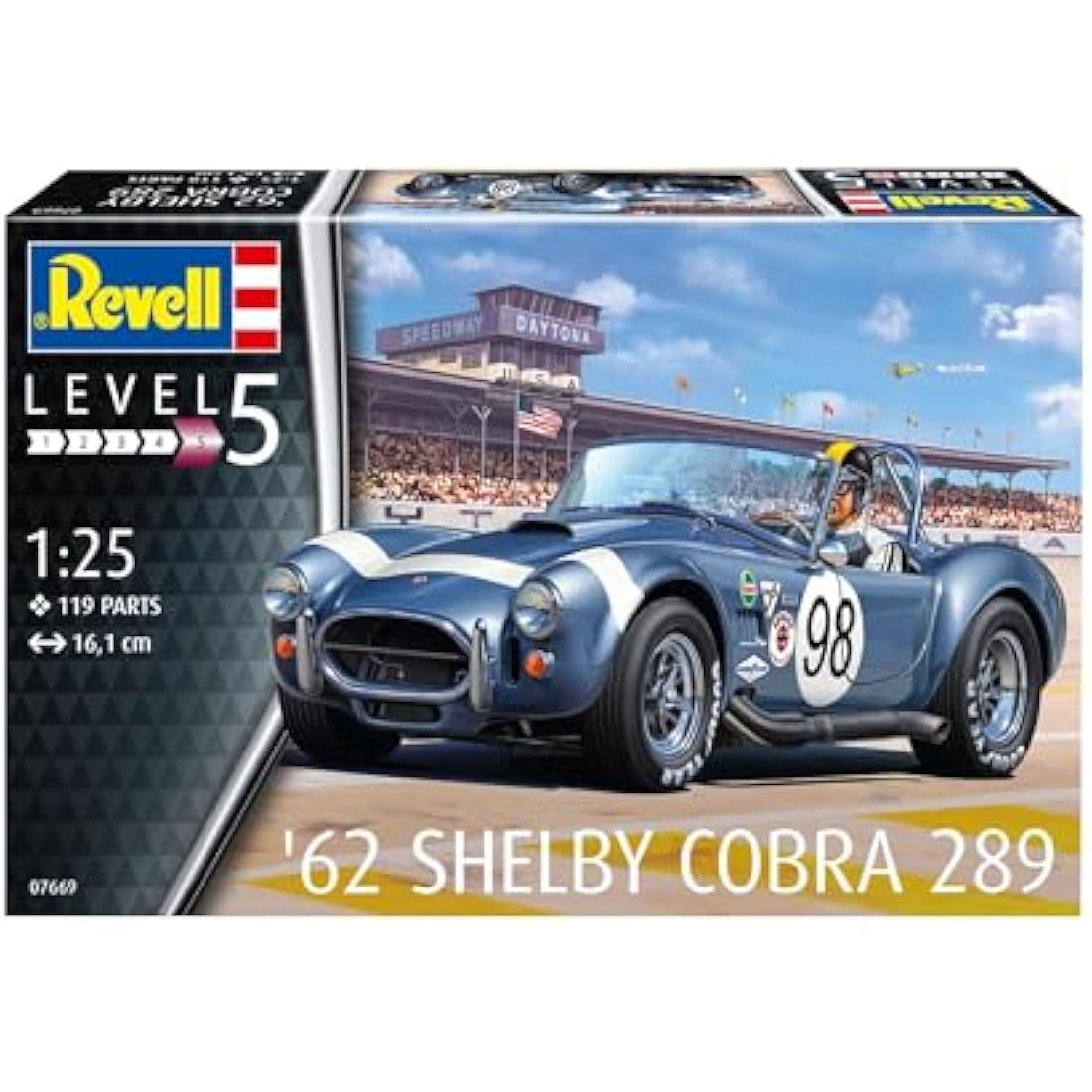 Revell 07669 '62 Shelby Cobra 289 1:25 Scale Unbuilt/Unpainted Plastic Model Kit
