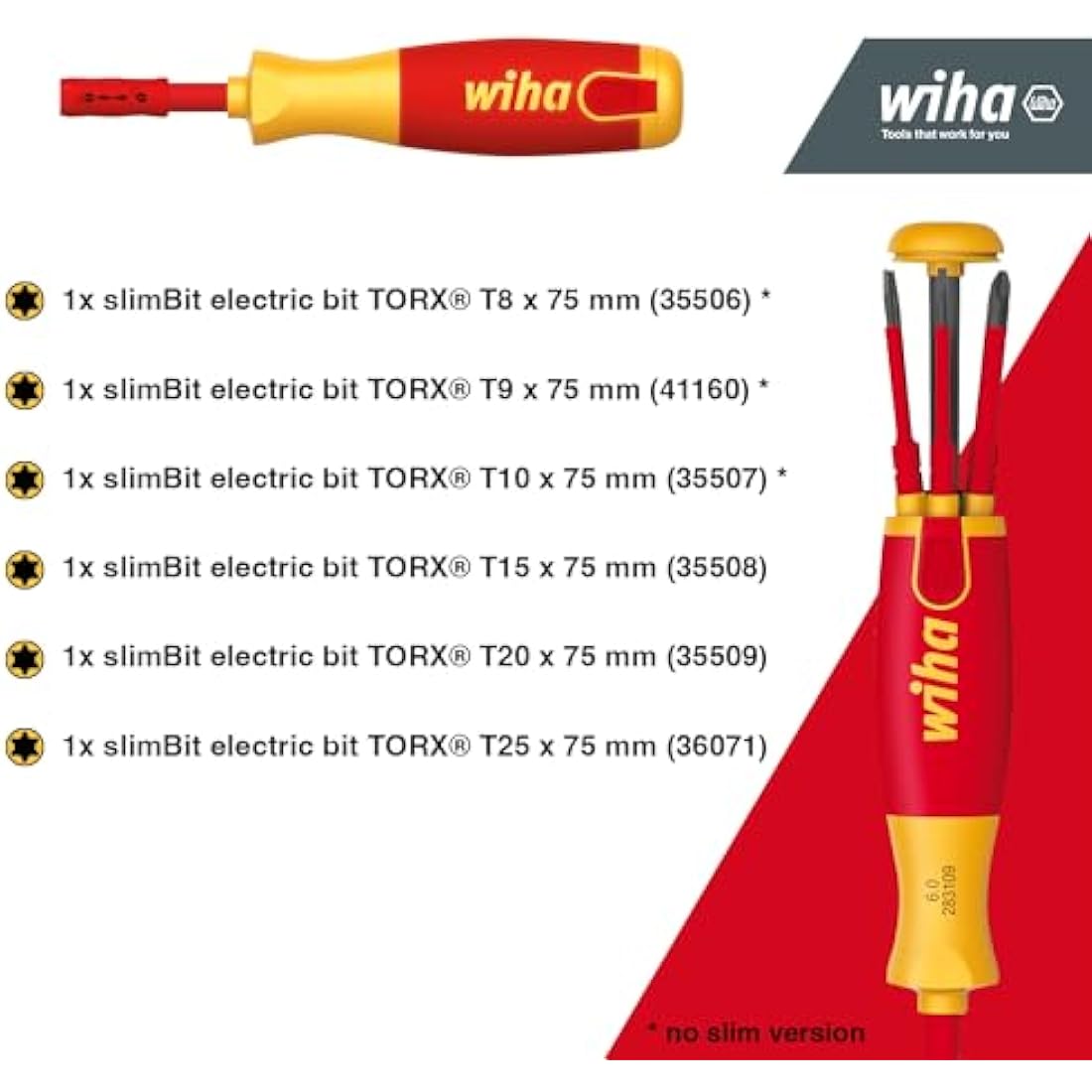 Wiha SB 2831-09022 LiftUp Electric, Red Yellow (SB283109022)