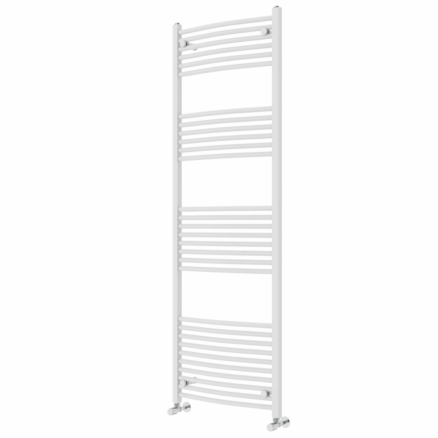 NRG Gloss White Curved Central Heating Towel Rail Radiator 1800×600mm