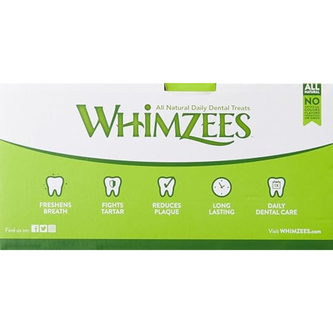 WHIMZEES Natural Dental Dog Treats Stix, May Vary, 50 Count (Pack of 1), Large