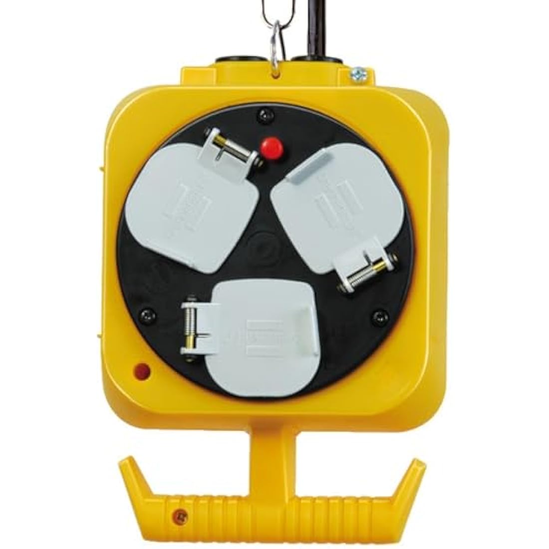 Brennenstuhl 2x 3-way hanging workshop power distributor (5m cable, double-sided socket, extension cord with 3m steel hanging chain)