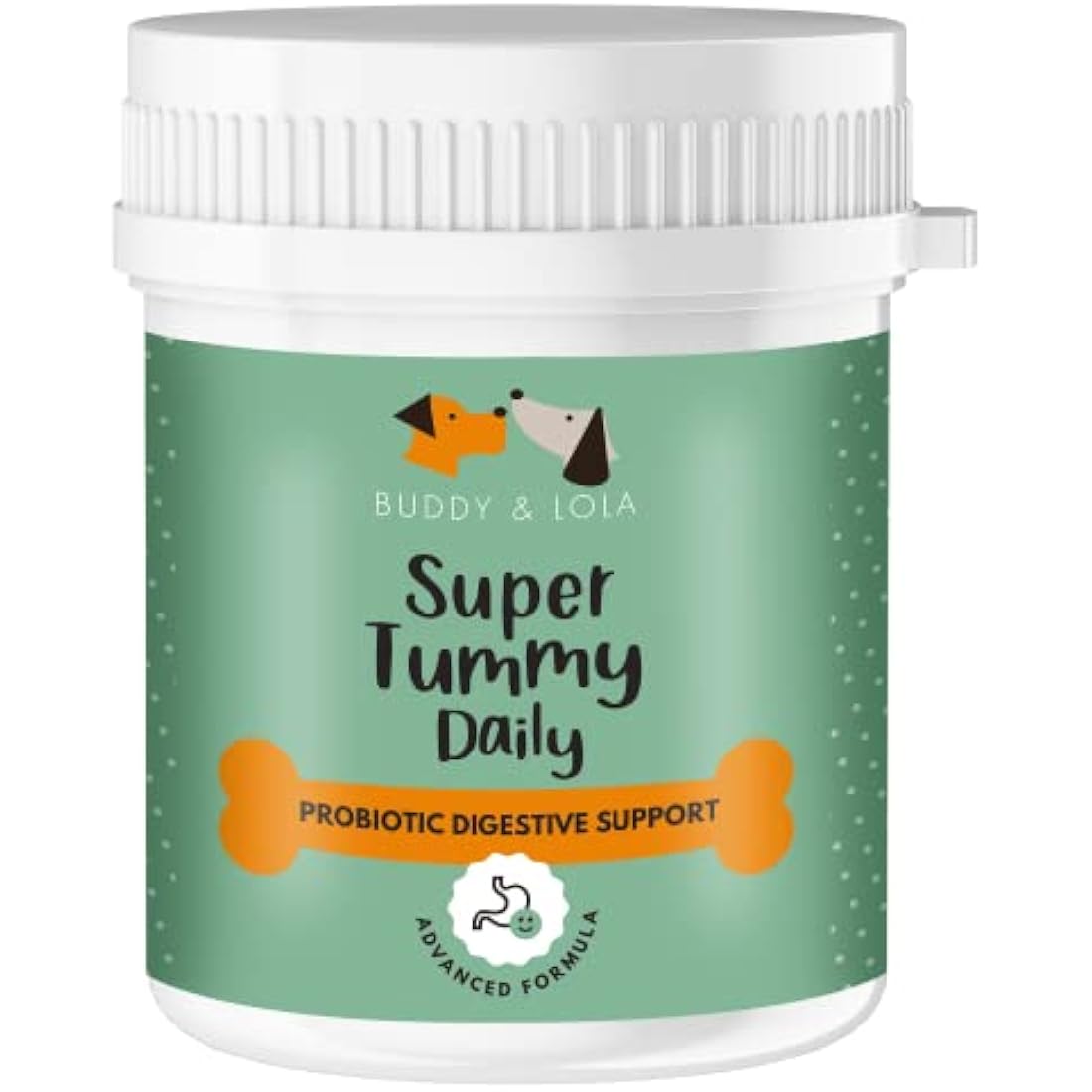 Buddy & Lola Probiotics For Dogs - 300g Powder, Simple To Add To Food - Complete Daily Digestive Support With Probiotics & Prebiotics For Happy Healthy Dogs