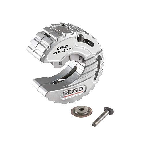 RIDGID 57018 Model C15/22 mm C-Style Close Quarters Copper Tubing Cutter Capacity, 15-22mm