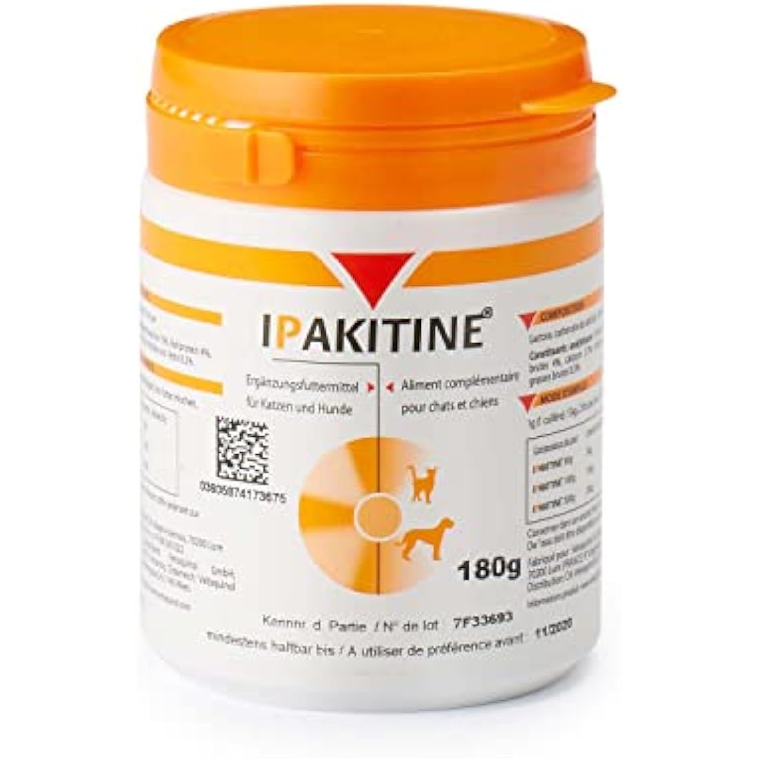 Vetoquinol Ipakitine Phosphate Reducer Aiding Kidney Function (Size: 180g Pot)