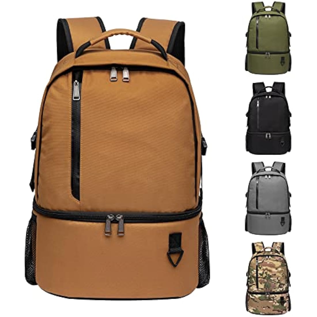 TUGUAN Insulated Cooler Backpack 28L Leakproof Cool Bag Rucksack Double Deck Bottom Thermal Compartment Picnic Backpack for Lunch, Beach, Camping