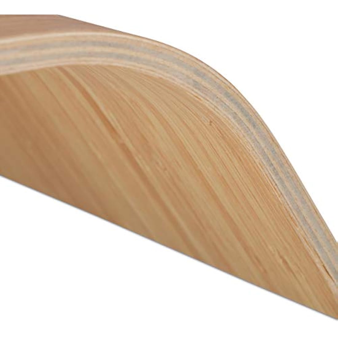 relaxdays Bamboo Display Stand, Curved Desk Display Riser, Ergonomic, HWD 10x52.5x24 cm, Natural