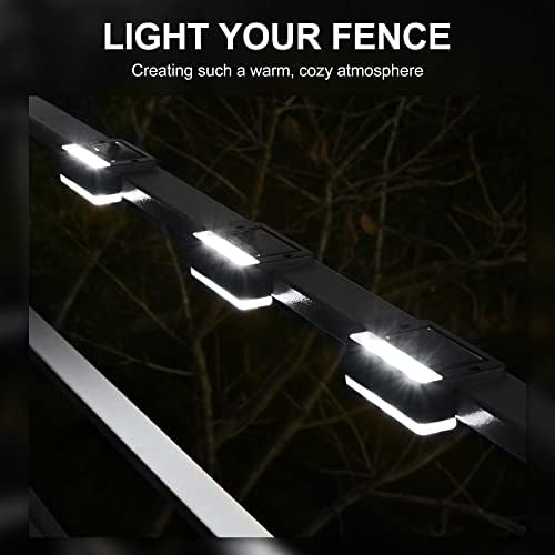 Solpex Solar Step Lights 16 Pack, Solar Outdoor Lights for Fence, IP65 Waterproof Solar Powered Outdoor LED Lights for Deck Porch Stair Yard Garden Patio Pool Decorations (Black, White)