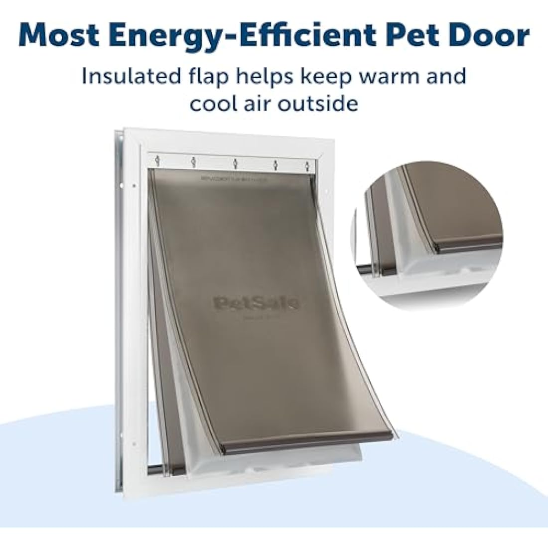 PetSafe Extreme Weather Energy Efficient Aluminium Pet Door for Cats and Dogs, Insulated Flap System, Medium (M)