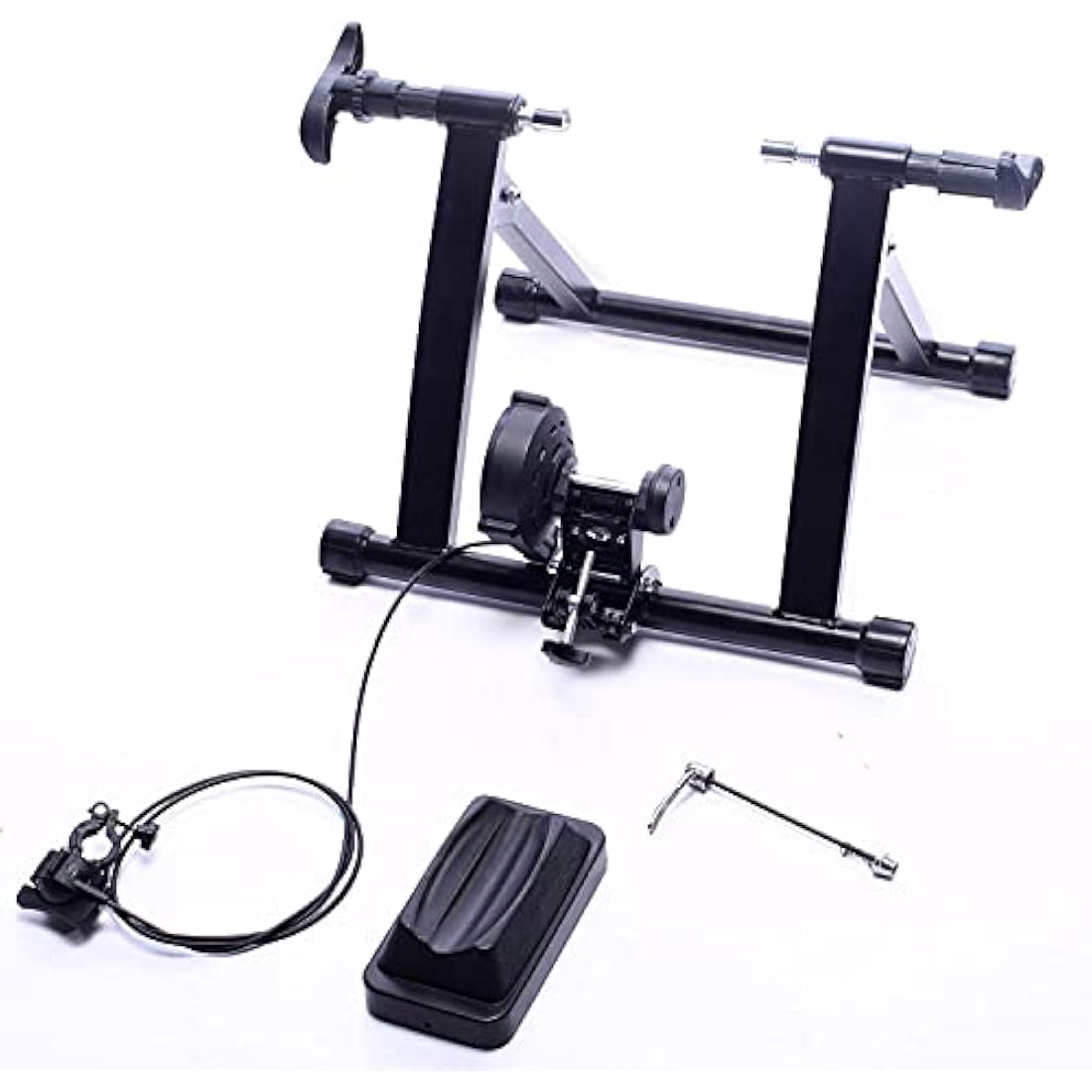 BalanceFrom Bike Trainer Stand Steel Bicycle Exercise Magnetic Stand with Front Wheel Riser