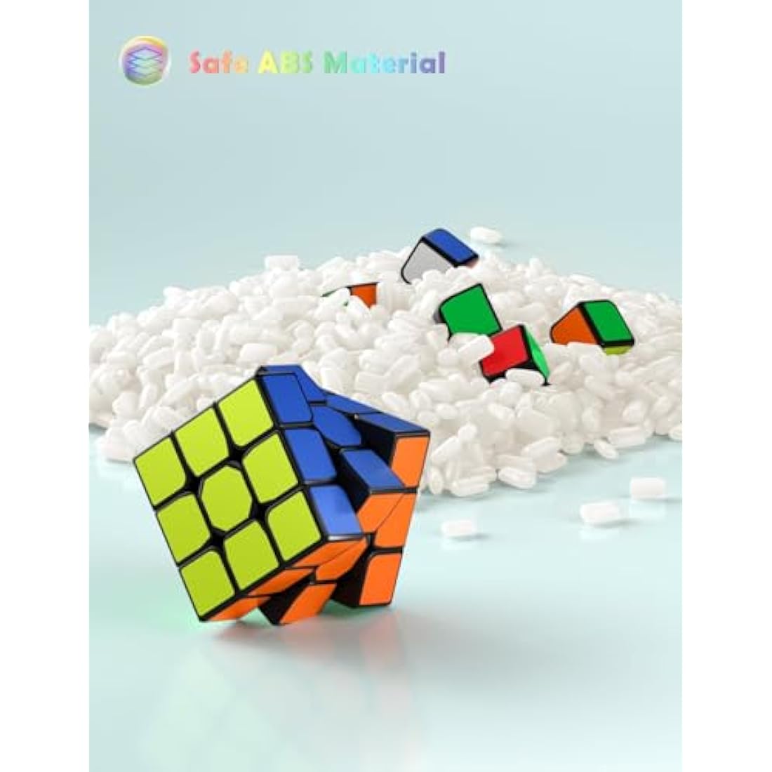 ROXENDA Speed Cube Set, 2X2 3X3 Speed Cube Original Fast Cube with Instruction (Original)