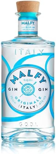 Malfy Original Italian classic Gin, 41 Percent ABV, 70cl, Dry Style, Juniper, Liquorice and Citrus notes, Inspired by the Amalfi Coast