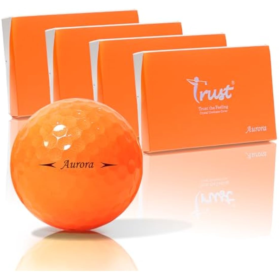 Trust Golf Balls Aurora | Rosa | Tour-Level Performance | Stand Out | Maximum Distance | Straight Flight | Stopping Power | Crystal Urethane Cover for Ultimate Control | 12 or 48 Balls