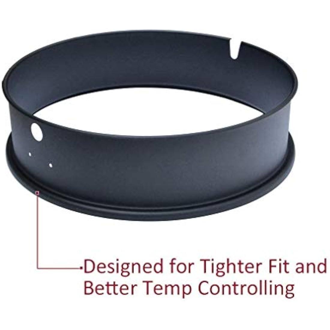 Onlyfire BRK-6025 Enamelled Rotisserie Ring Kit Fits Weber 57CM Charcoal Kettle Grill with Electric Motor for UK fits Most Others 57 CM Kettle BBQ