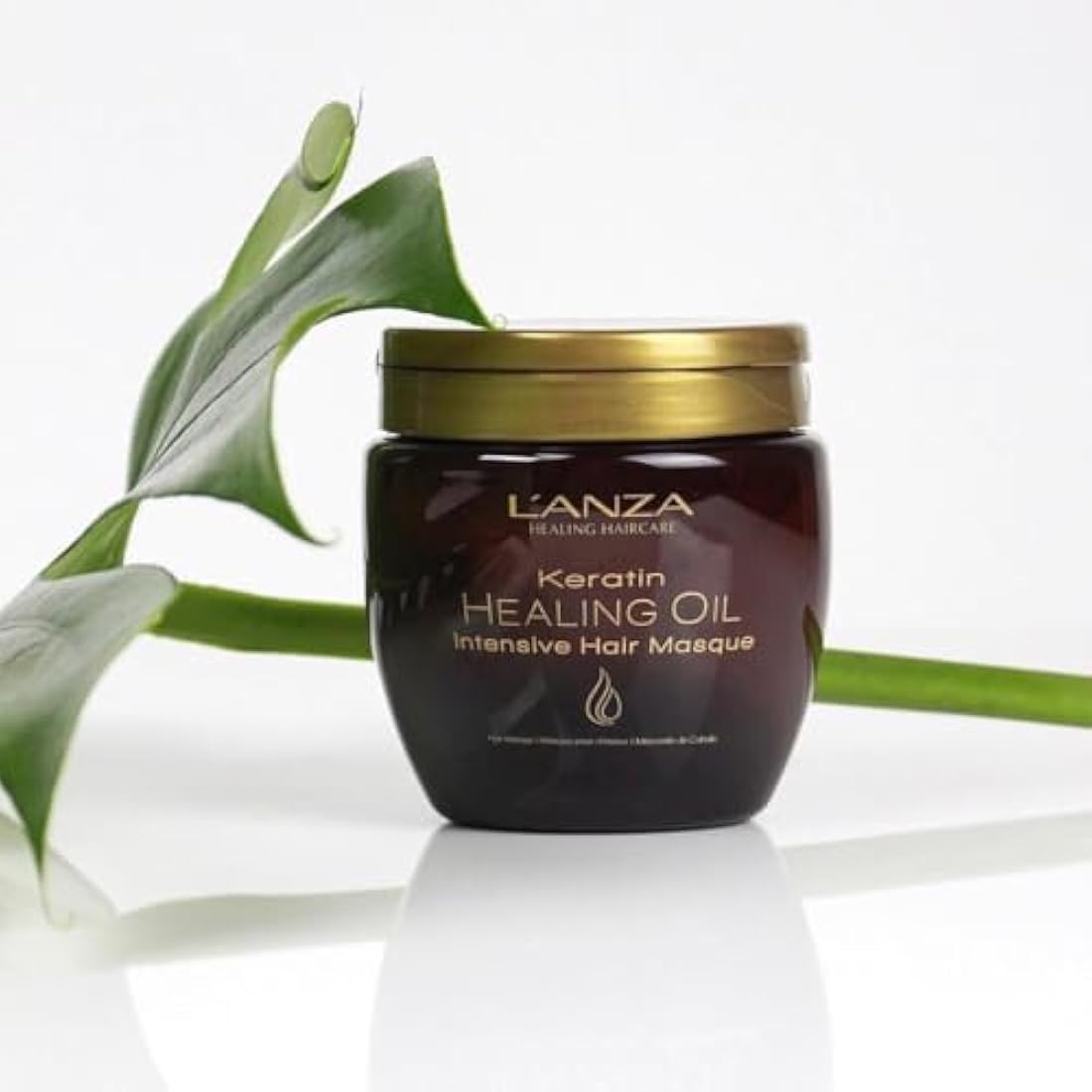 L'ANZA Keratin Healing Oil Intensive Hair Masque for Damaged Hair - Nourishes, Repairs, and Boosts Hair Shine and Strength for a Silky Look, Sulfate-free, Paraben-free, Gluten-free (200ml)