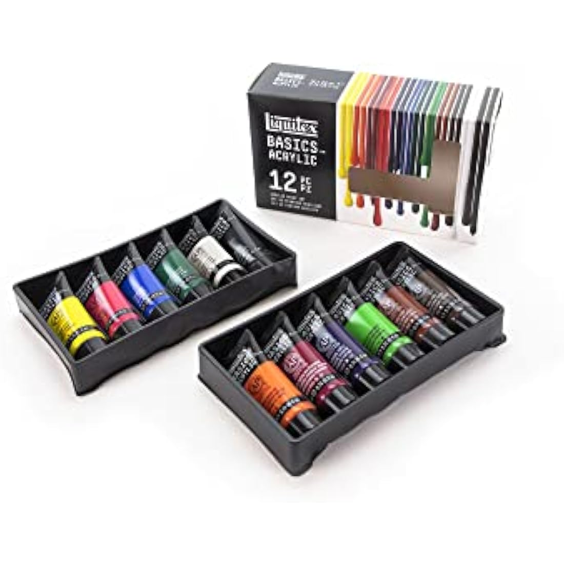 Liquitex Acrylic Basics Set of 12 x 22 ml Colours