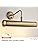 YOKER Traditional Decorative Antique Brass Finish E14 LED Compatible Picture Wall Lamp Display Light with Rocker Switch 355mm