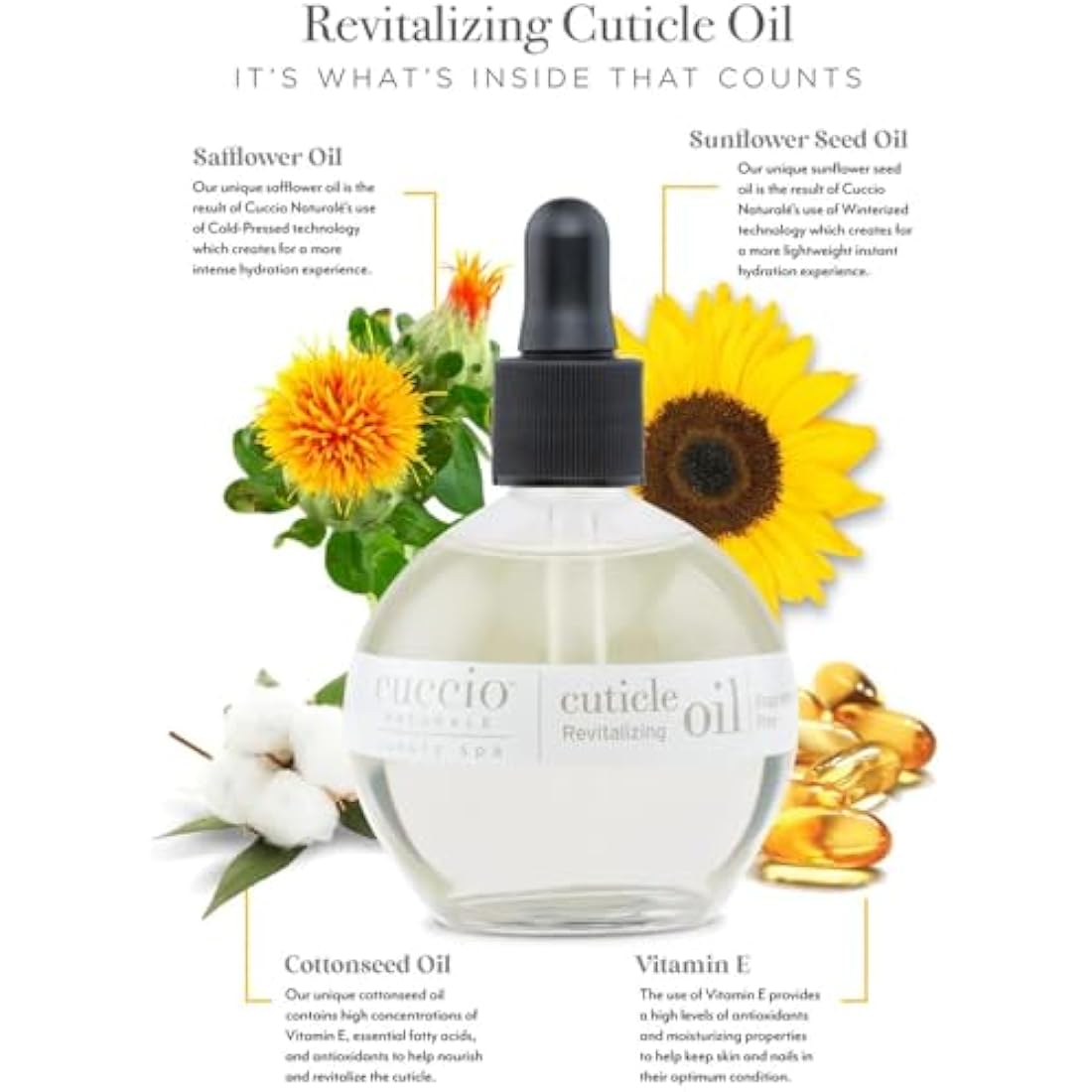 Cuccio Naturale Cuticle Oil Fragrance-Free 73ml, Cream
