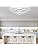 DELIPOP LED Ceiling Light, 48W 5400LM Modern LED Ceiling Lighting, Creative 4 Head Round Shaped Ceiling Lamp for Bedroom, Kitchen, Dining Room, 6500K Cool White