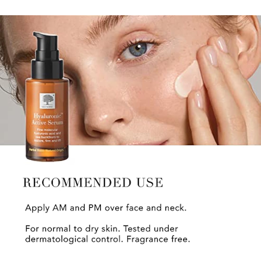 New Nordic Hyaluronic Active Serum with Hyaluronic Acid to Help Hydrate & Firm Skin - Reduces the Visibility of Wrinkles - Odour Free - 30ml