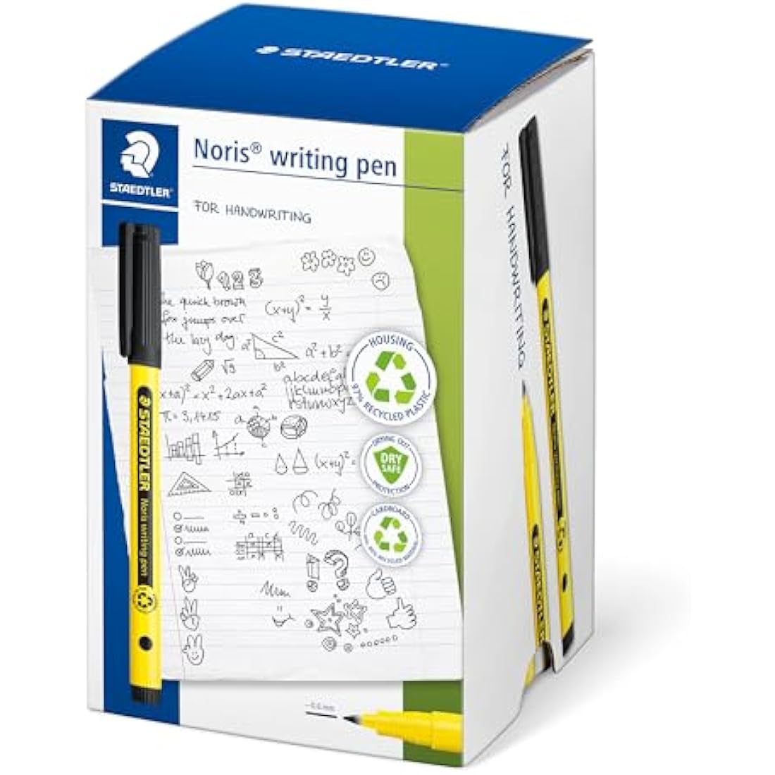 STAEDTLER 307-9 CT50 Noris Handwriting Pen - Black (Tub of 50)