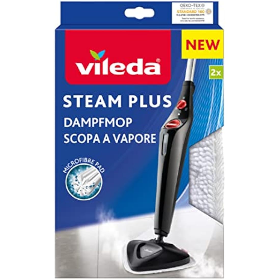 Vileda Steam Mop Refill Pads, Pack of 2