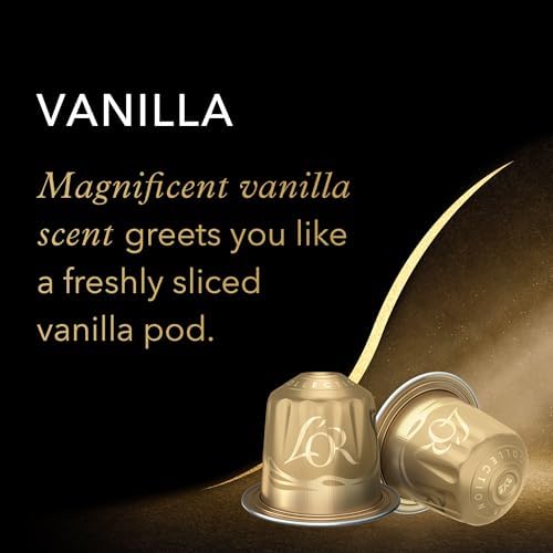 L'OR Espresso Vanilla Flavour - Aluminium Coffee Capsules (Pack of 10, Total 100 Capsules)