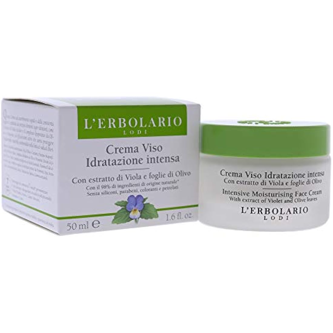 LErbolario Intensive Moisturising Face Cream for Unisex 1.6 oz Cream