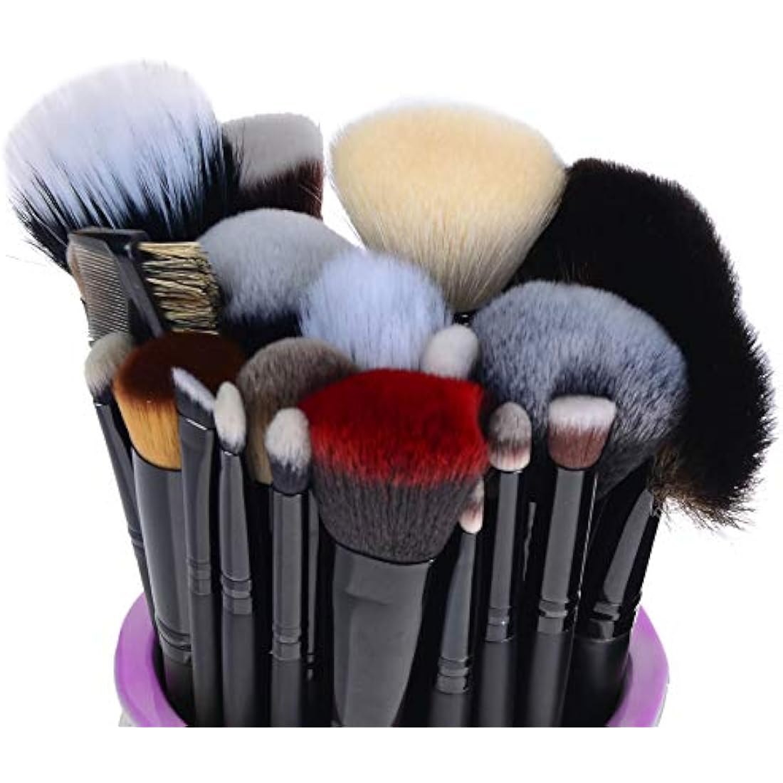 SHANY Pro Signature Brush Set 24 Pieces Handmade Natural/Synthetic Bristle with Wooden Handle, The Masterpiece by SHANY Cosmetics