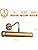 YOKER Traditional Decorative Antique Brass Finish E14 LED Compatible Picture Wall Lamp Display Light with Rocker Switch 355mm