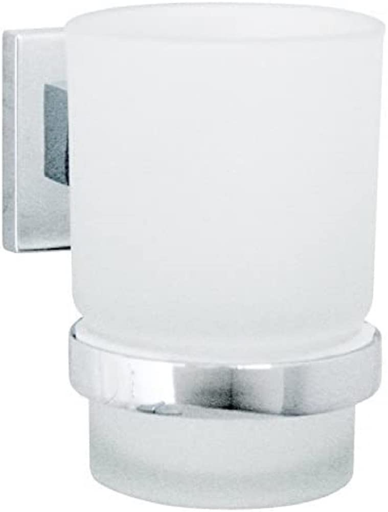 FACKELMANN Glass + Holder, Other, Glas mit Halter 7 x 9,5 x 11,5 cm