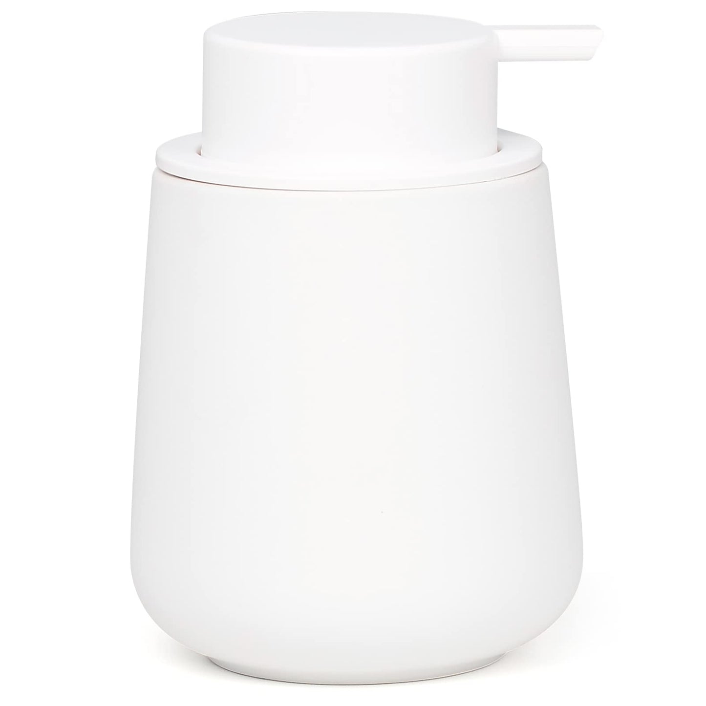 BosilunLife Ceramic Dish Soap Dispenser for Bathroom 12ounce Refillable Liquid Hand Soap Dispenser for Essential Oil, Lotion Dispenser with Pump