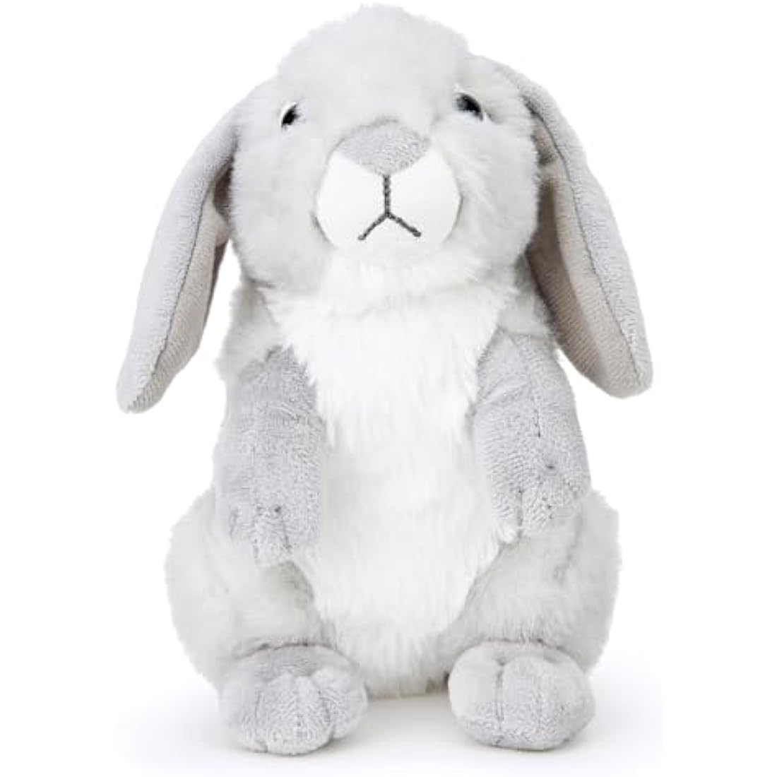 Zappi Co Easter Bunny Plush Toy: Eco-Friendly Grey Rabbit with Floppy Ears, 20cm, Soft & Snuggly, Made from 100% Recycled Materials - Perfect for Easter