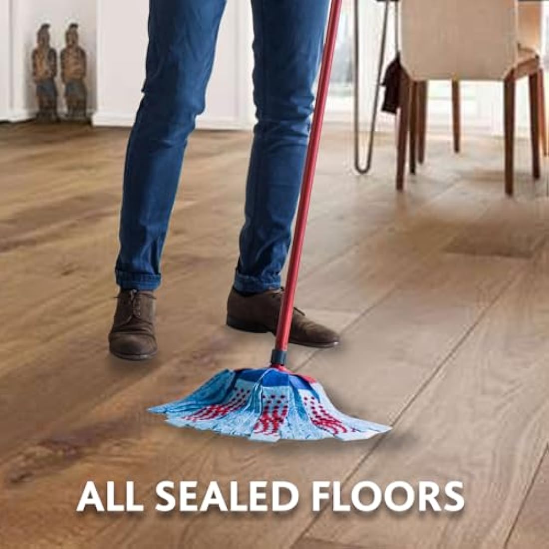 Vileda SuperMocio 3Action XL Mop Refill - Pack of 2 - Fits all SuperMocio Mops- Authentic Vileda Mop Head Replacement - Machine Washable - Advanced Microfibre Technology