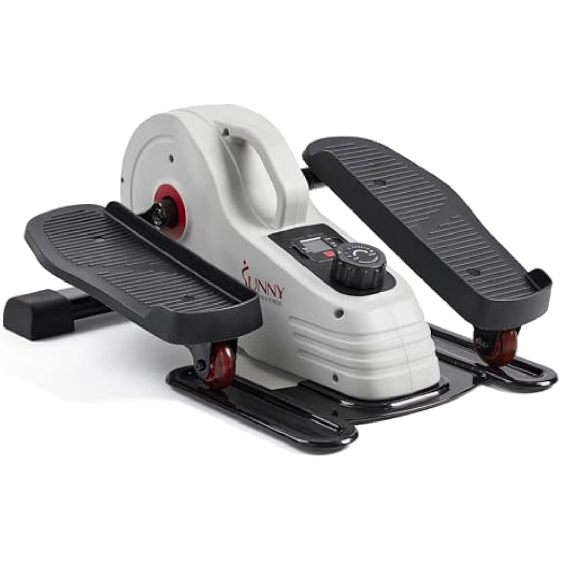 Sunny Health & Fitness Sitting Under Desk Elliptical Exerciser, Portable Pedal Training Machine for Senior Exercise, with Handle, Easy to Carry, Peddler for Home Workout, Optional Free SunnyFit App