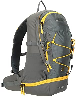 Mountain Warehouse Pace 20L Rucksack - Hydration Compatible Backpack, Airflow Back System Rucksack, Packaway Rain Cover - Bag for Travelling, Hiking, Camping