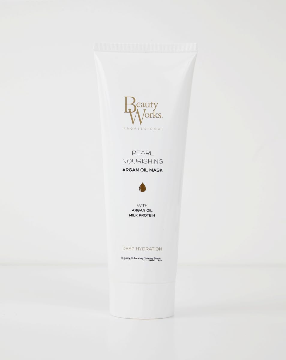 Beauty Works Pearl Nourishing Argan Oil Mask 250ml Milk Protein Deep Conditioning Treatment