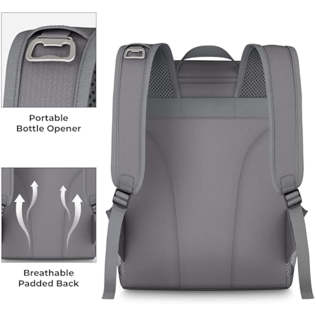 Tydi Cooler Backpack Insulated – 30L Cool Bag Rucksack Backpack Cooler – Cool Bag Back Pack for Picnic, Camping, Hiking – Grey