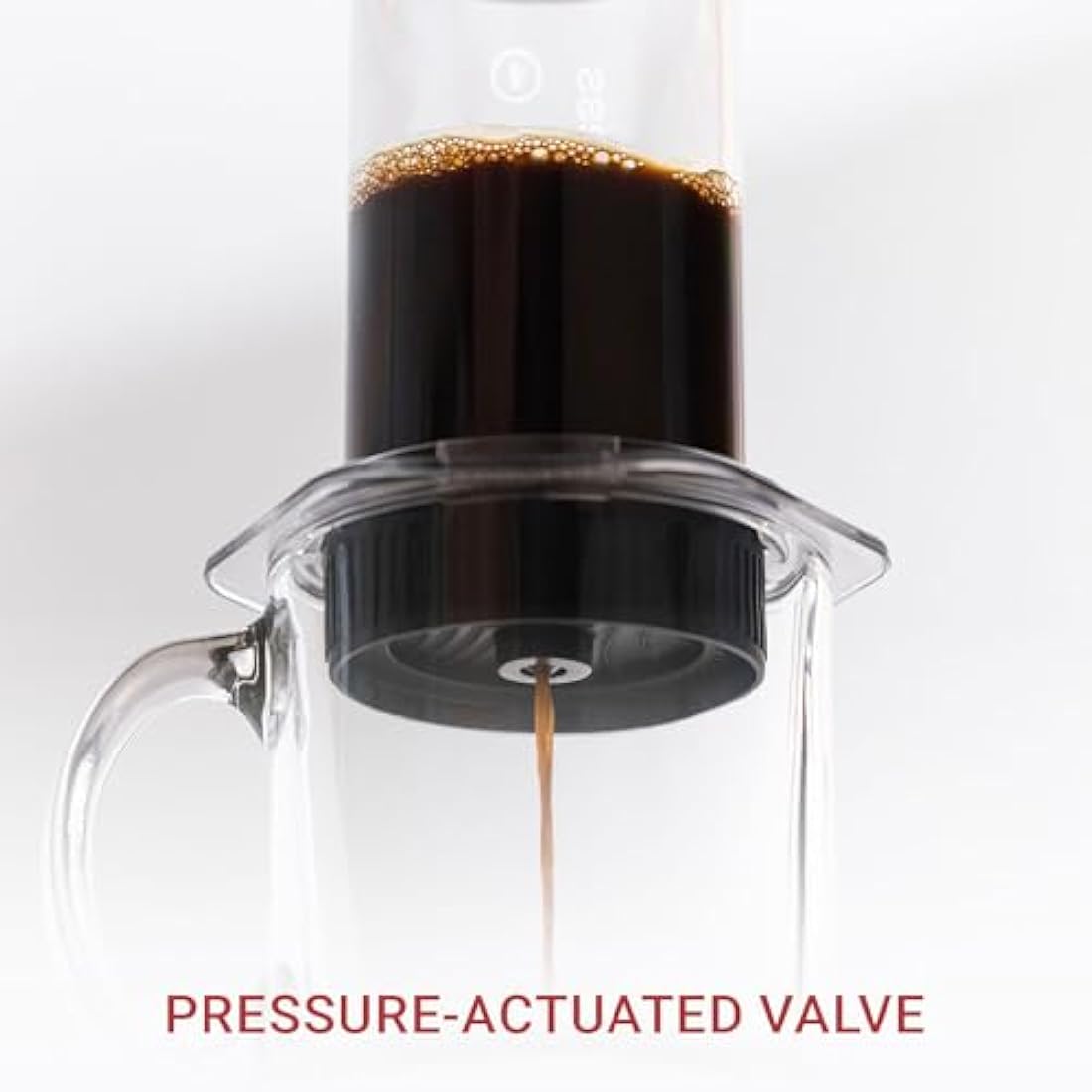 AeroPress Flow Control Filter Cap, No Drip Filter Cap for AeroPress Portable Coffee Press, Specialty Coffee Maker, Black