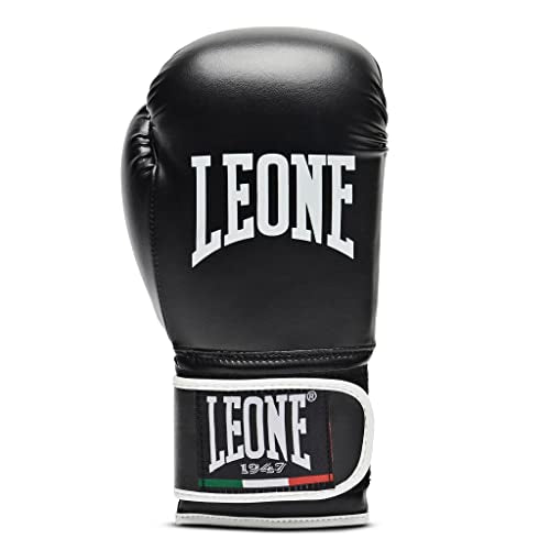 LEONE 1947, Flash Boxing Gloves, Unisex Adult, Black, 16 OZ, GN083