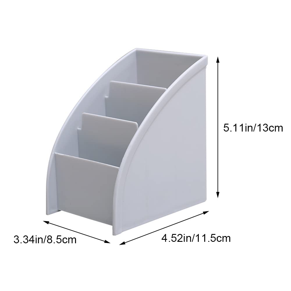 XEERAANG Desk Organizer Trapezoid Remote Control Holder Creative Tabletop Organizer for Study Office Living Room Dresser