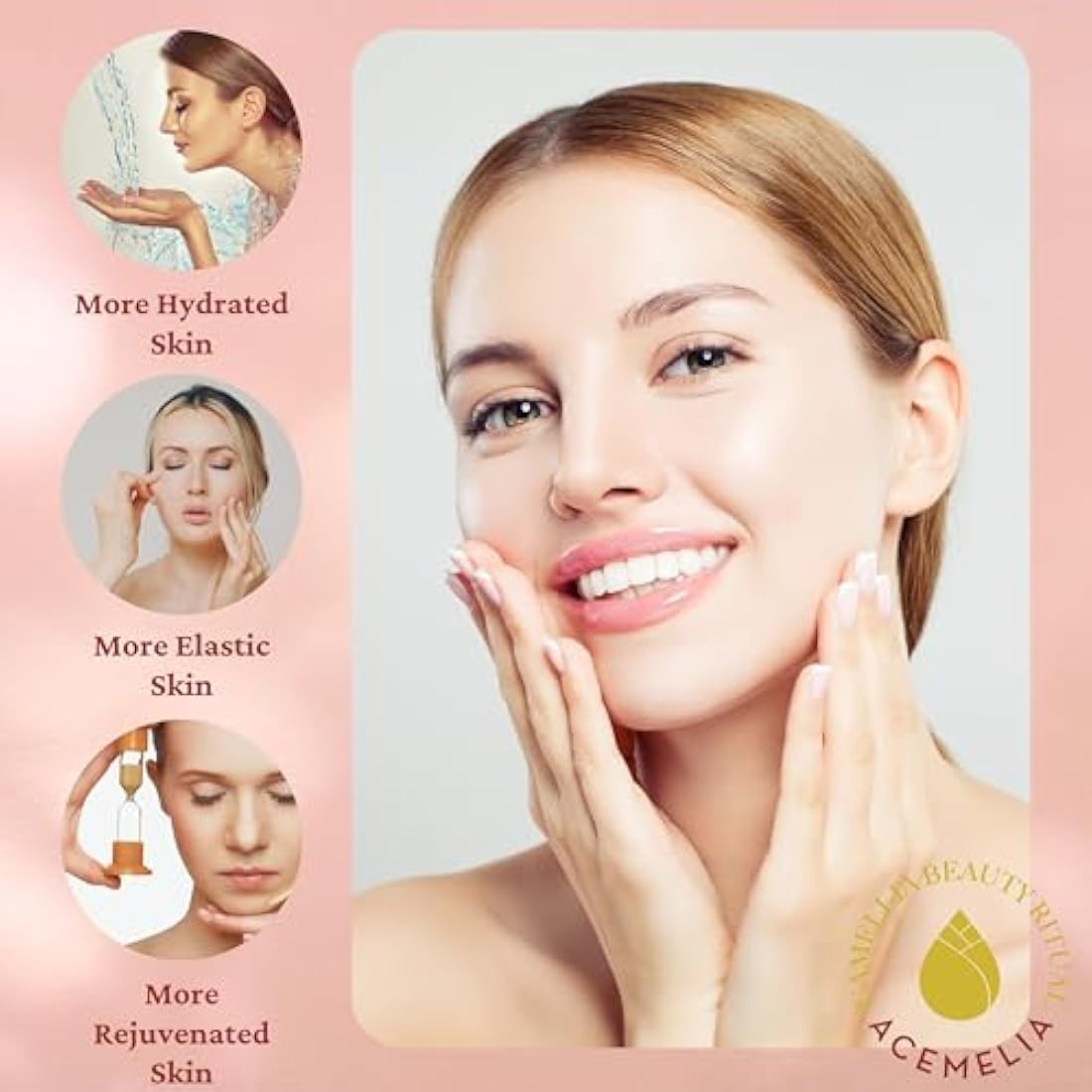 Camellia Oil Bio - 50ml - 100% Natural-Hydrating and Nourishing for Face, Hair, and Body-Antioxidant and Rejuvenating Properties-Instant Absorption Dry Oil-Extracted Cold in Spain