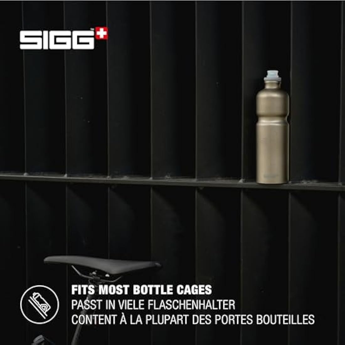 Sigg - Aluminium Bike Water Bottle - Move MyPlanet Smoked Pearl - Climate Neutral Certified - Lightweight - BPA Free - Smoked Pearl - 0.75 L