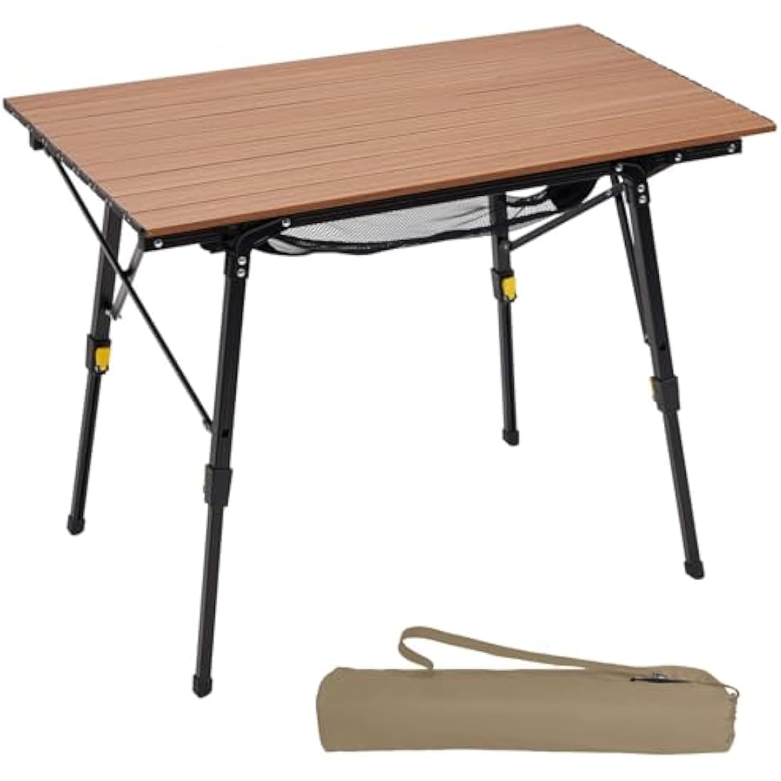 Portal Camping Tables That Fold up 90×53cm Picnic Table Folding Portable with Height Adjustable Legs Collapsible 3ft Aluminium Rollup Outdoor Lightweight Foldable for Beach Fishing Garden BBQ