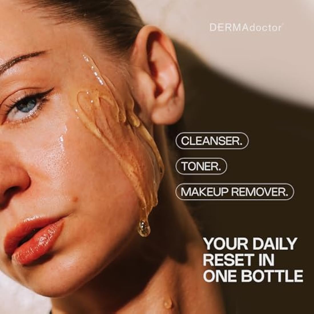 DERMAdoctor Kakadu C Brightening Daily Cleanser – 3-in-1 Vitamin C Face Wash, Toner & Makeup Remover for Dull, Uneven Skin – Soap-Free Hydrating Gel – 210 Millilitres (DR-KCDC7)
