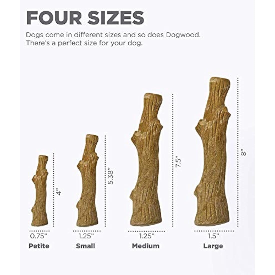 Petstages Dogwood Wood Alternative Dog Chew Toy, Medium