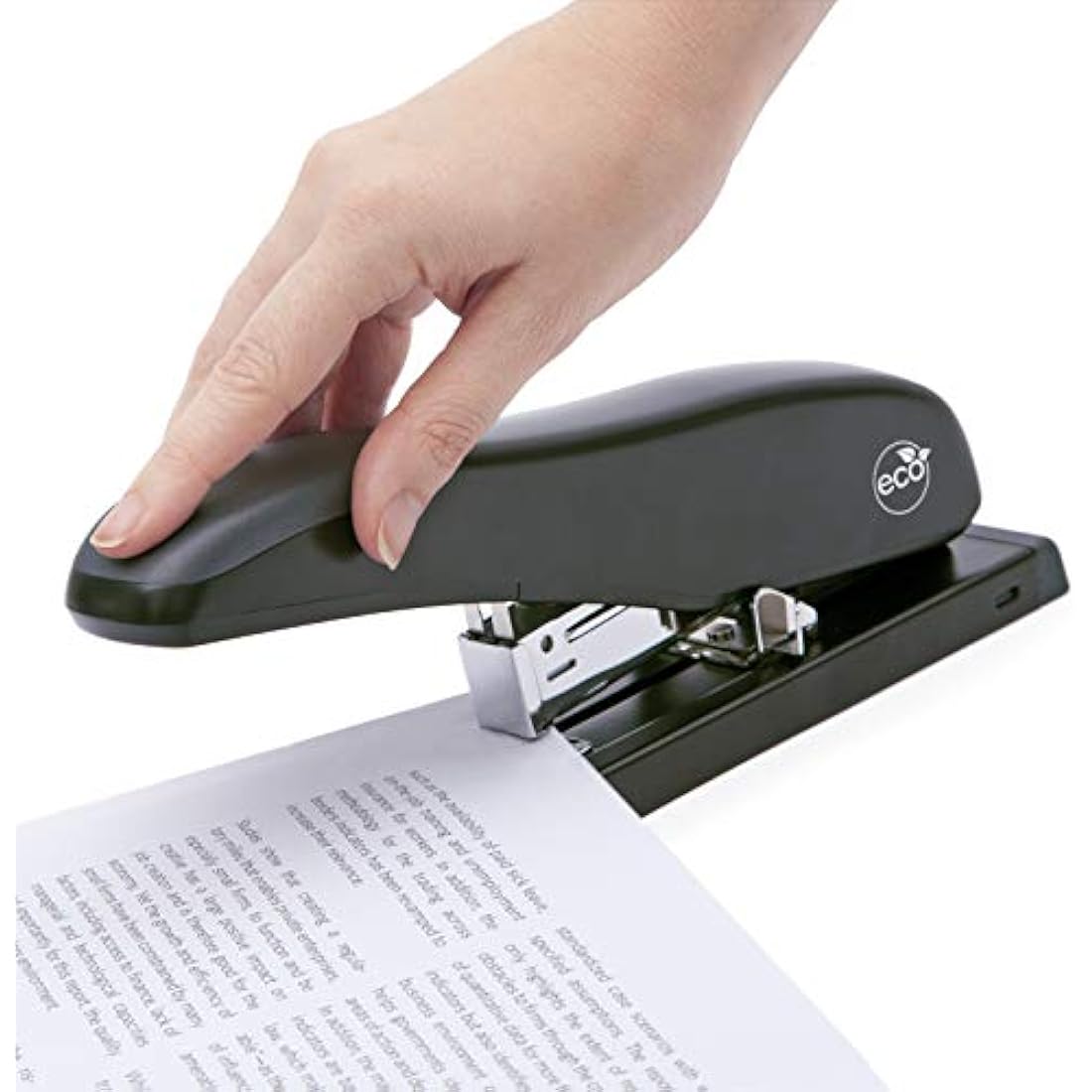 Rapesco 1276 ECO HD-100 Heavy Duty Stapler, 100 Sheet Capacity, Black