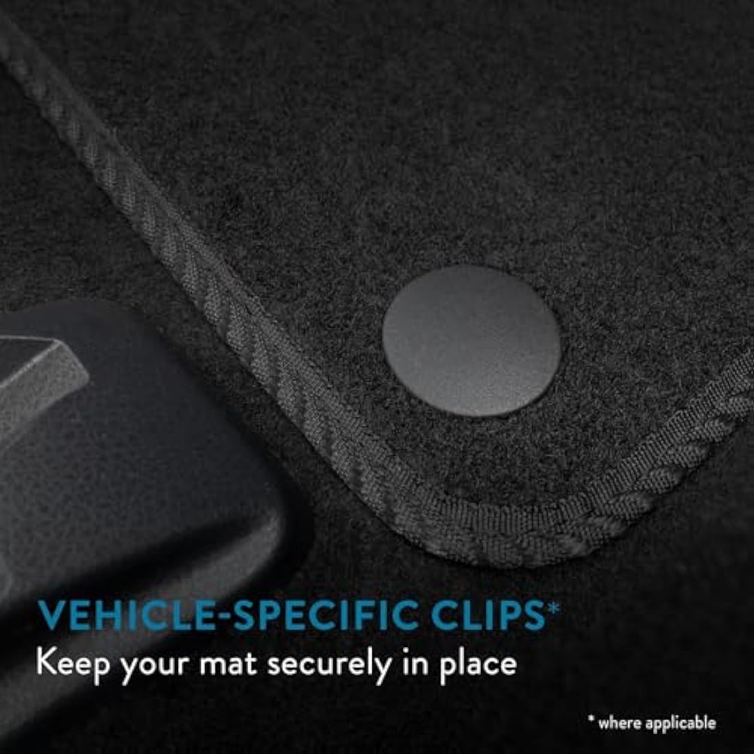 Seat Alhambra (2010+) [7 Seat] Car Mats Accessories Tailored Fit Carpet Floor Mats Non Slip Black Trim Full Coverage Compatible Accessory Front Rear Set Anti Slip Granulated Backing Clips
