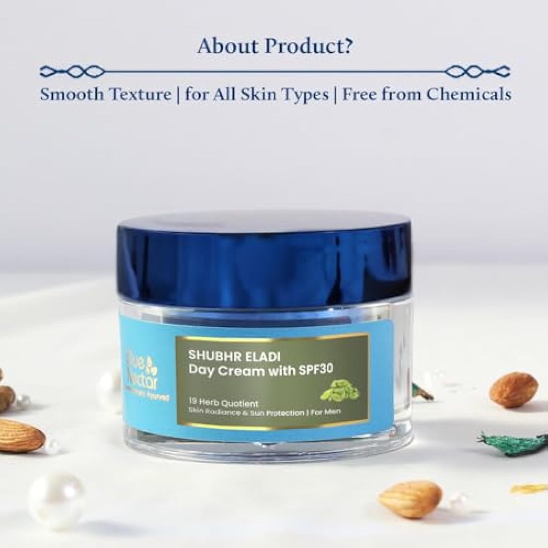 Blue Nectar Brightening and Radiance Eladi Cream with SPF 30 (Men, 50 g)